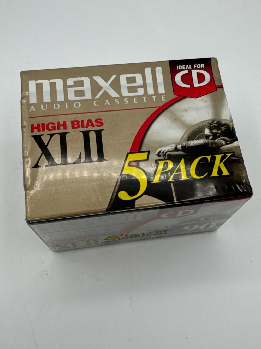 Maxell High Bias XLII 90 Audio Cassette Tapes Pack of 5 NEW Unopened